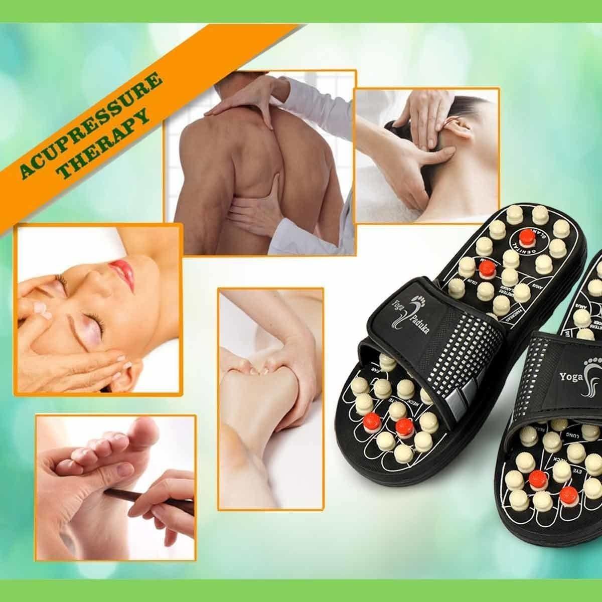 Acupressure & Magnetic Therapy Paduka Slippers – For Men & Women