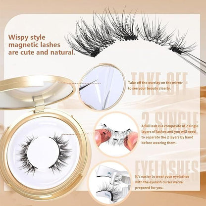Magnetic Eyelashes – Pack of 1 Pair, Easy to Apply