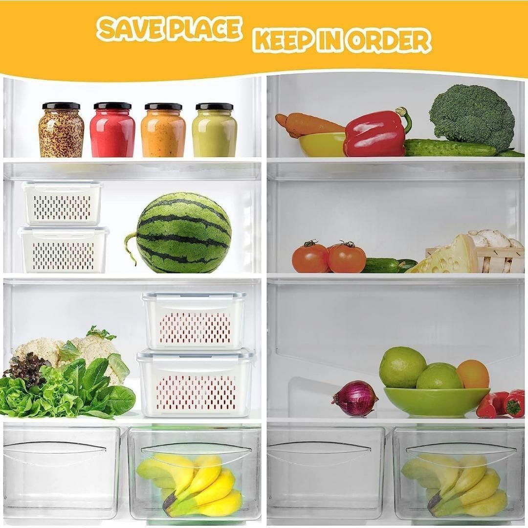 Kitchen Food Storage Containers Set – Pack of 2