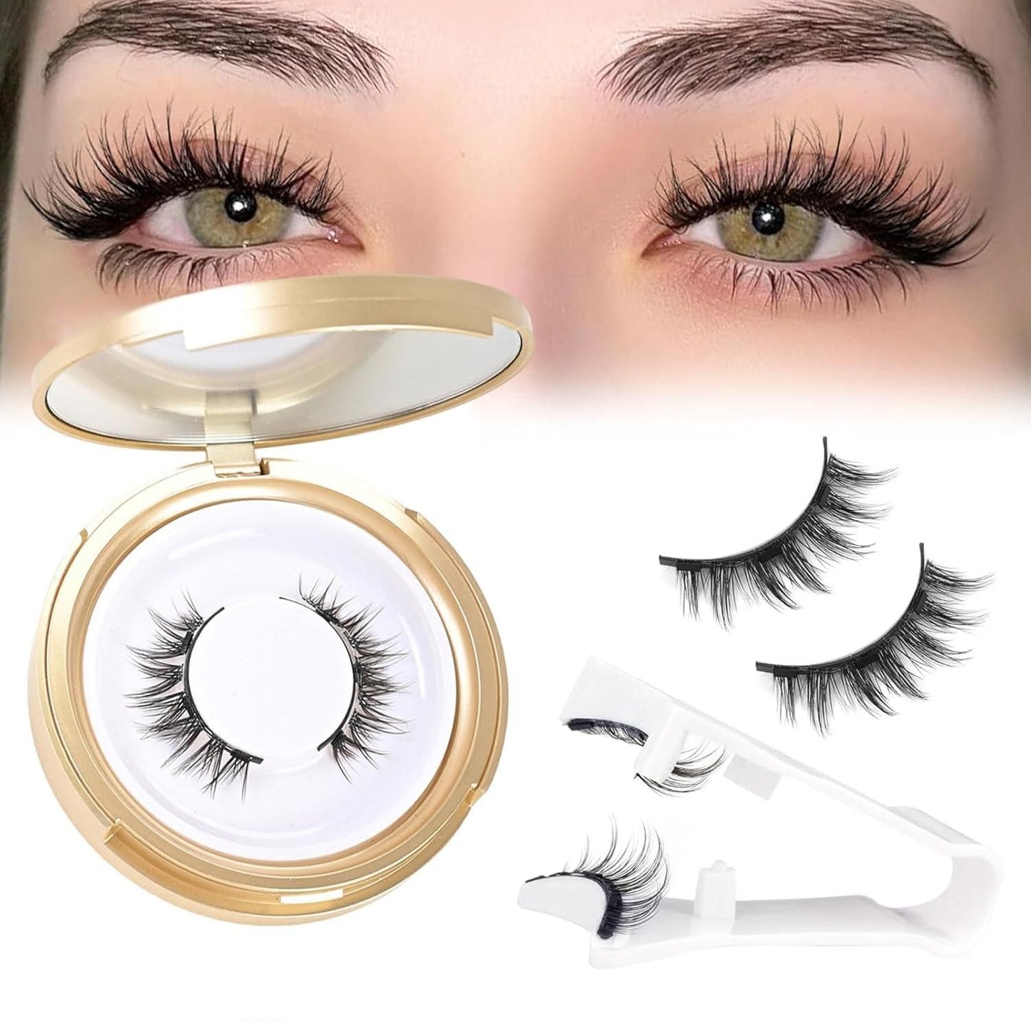 Magnetic Eyelashes – Pack of 1 Pair, Easy to Apply