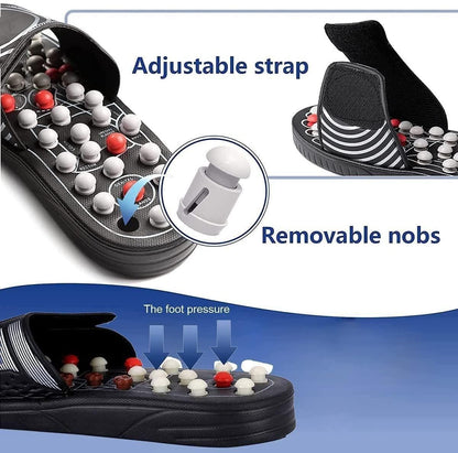 Acupressure & Magnetic Therapy Paduka Slippers – For Men & Women